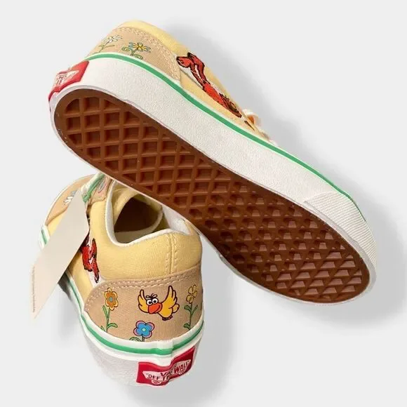 Vans Old Skool x Sesame Street Elmo Toddler Sneakers Shoes size 12.5 New w/ Tags - Picture 8 of 11